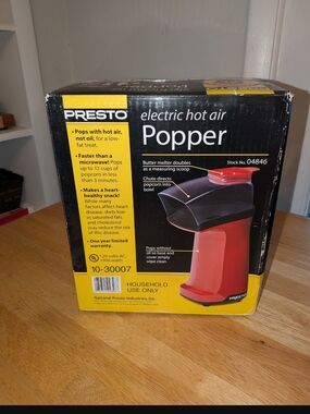 Presto Electric Hot Air Popper - Red